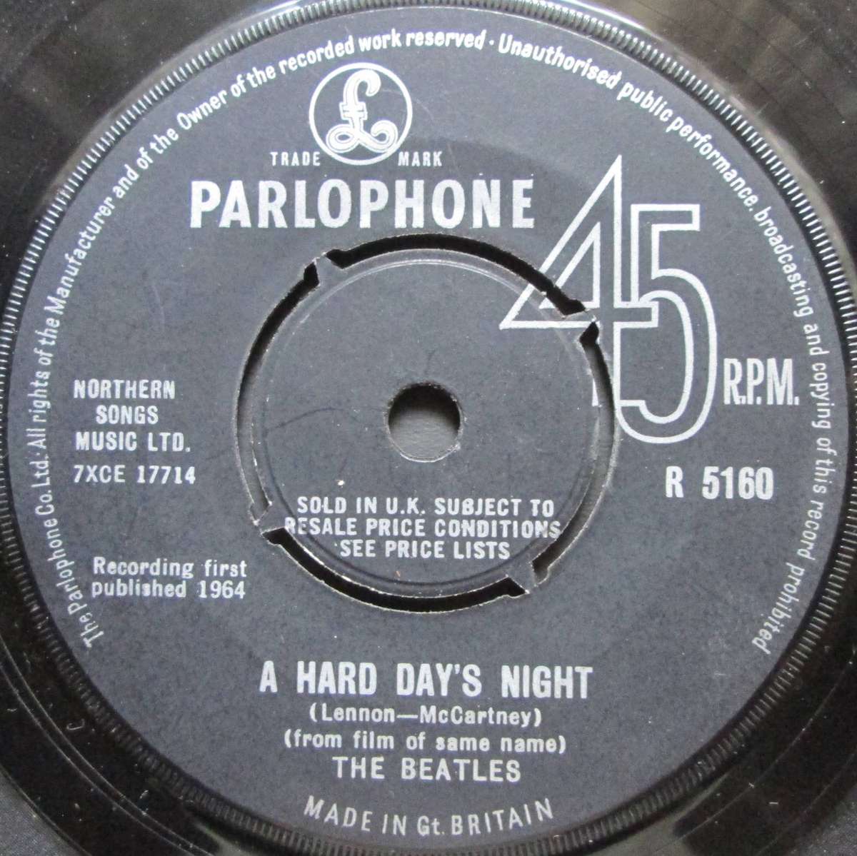 THE BEATLES - A HARD DAYS NIGHT / THINGS WE SAID TODAY (7 SINGLE/VINYL)