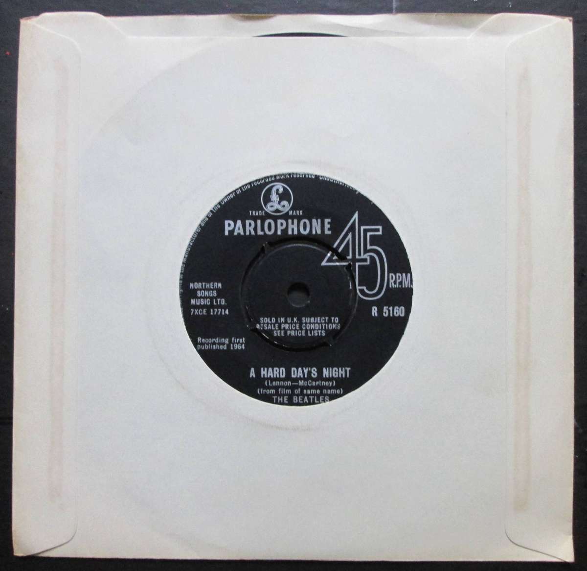 THE BEATLES - A HARD DAYS NIGHT / THINGS WE SAID TODAY (7 SINGLE/VINYL)