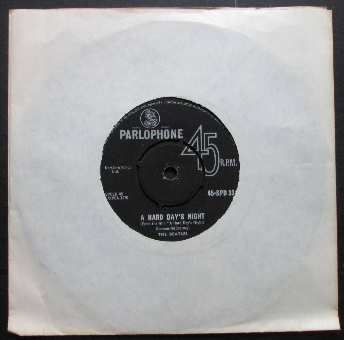 THE BEATLES - A HARD DAYS NIGHT / ALL MY LOVING  (7 SINGLE/VINYL)