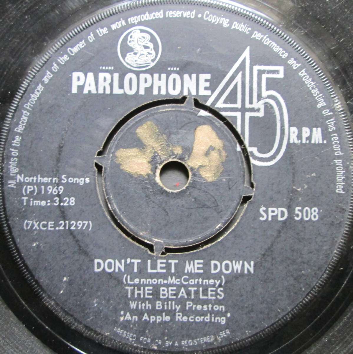 THE BEATLES - GET BACK / DONT LET ME DOWN (7 SINGLE/VINYL)