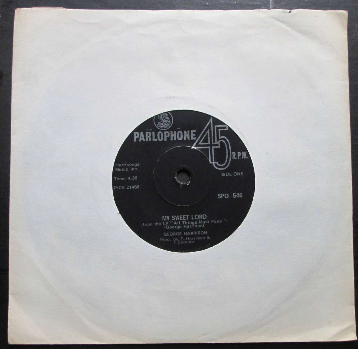 GEORGE HARRISON - MY SWEET LORD / ISNT IT A PITY  (7 SINGLE/VINYL)