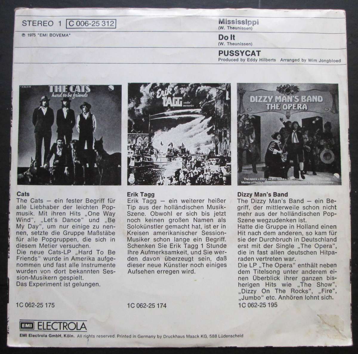 PUSSYCAT - MISSISSIPI / DO IT  (7 SINGLE/VINYL)