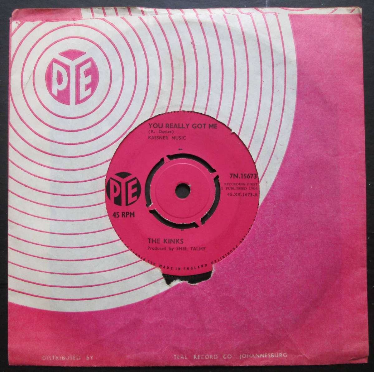 THE KINKS  - YOU REALLY GOT ME / ITS ALL RIGHT   (7 SINGLE/VINYL)
