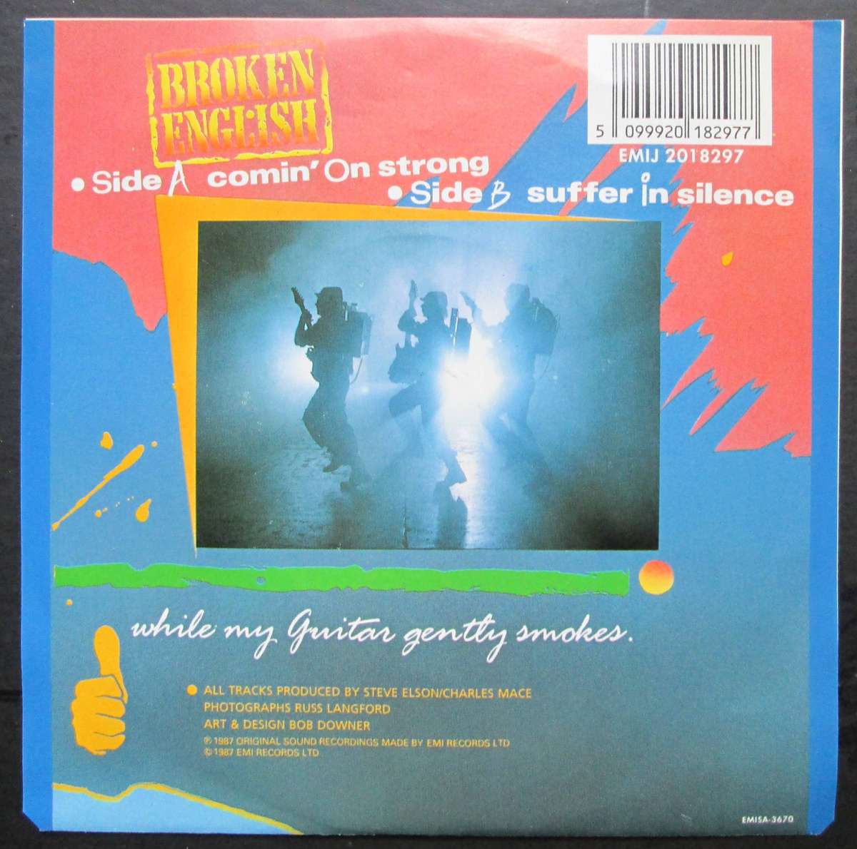 BROKEN ENGLISH - COMIN ON STRONG / SUFFER IN SILENCE   (7 SINGLE/VINYL)