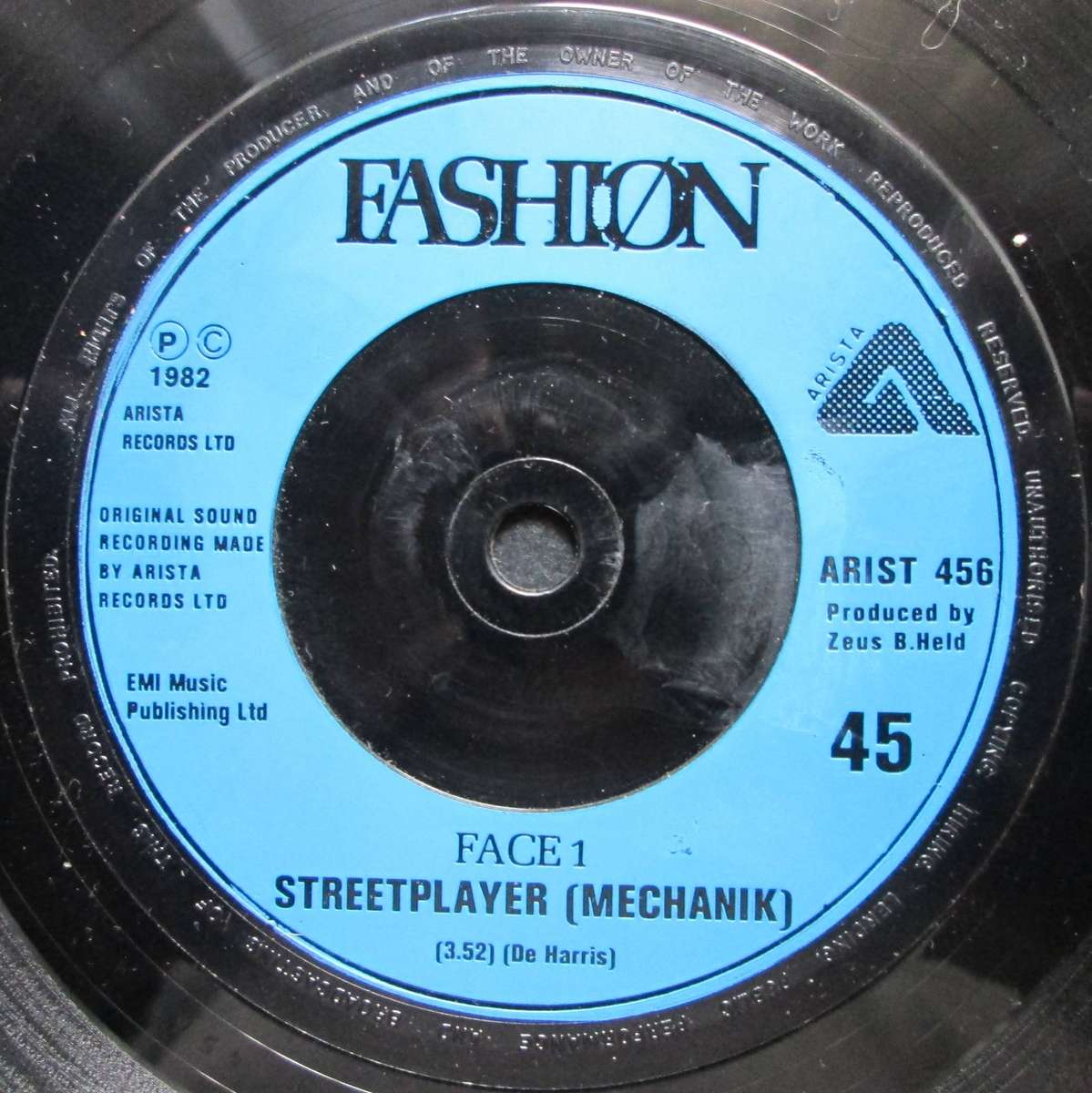 FASHION  -  STREETPLAYER / MUTANT MECHANIK  (7 SINGLE/VINYL)