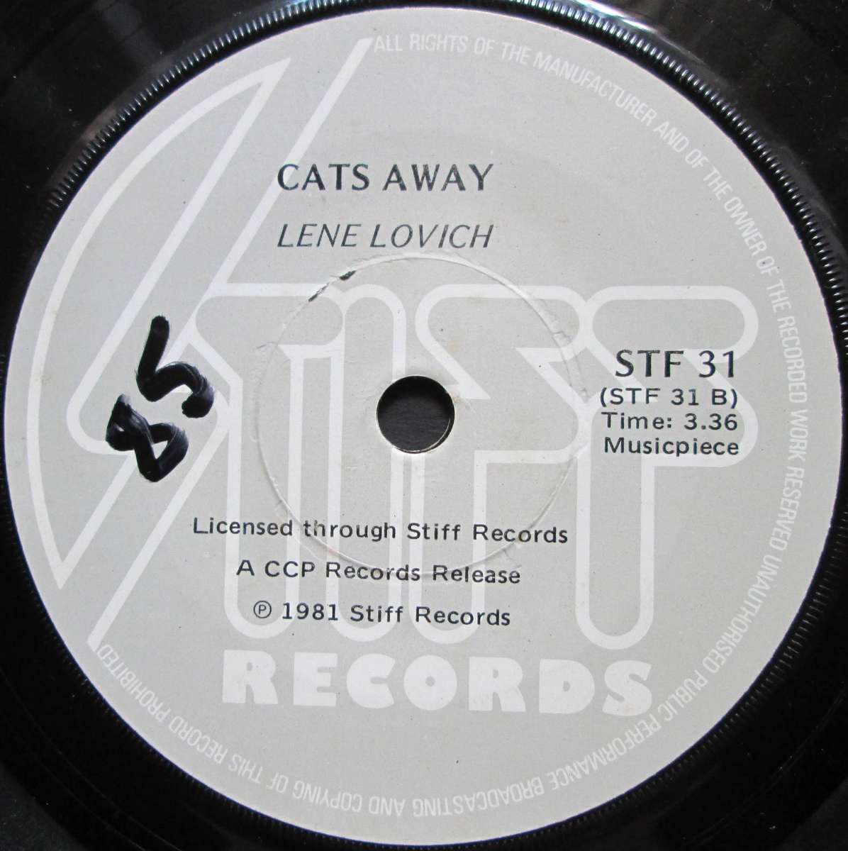 LENE LOVICH  -  NEW TOY / CATS AWAY    (7 SINGLE/VINYL)