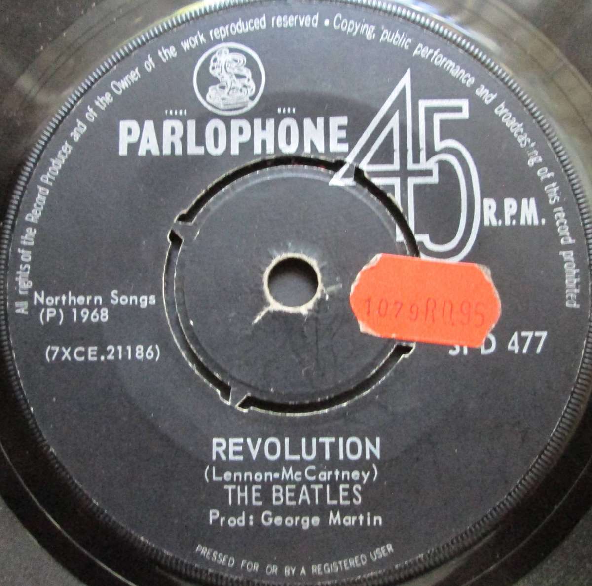 THE BEATLES - HEY JUDE / REVOLUTION  (7 SINGLE/VINYL)