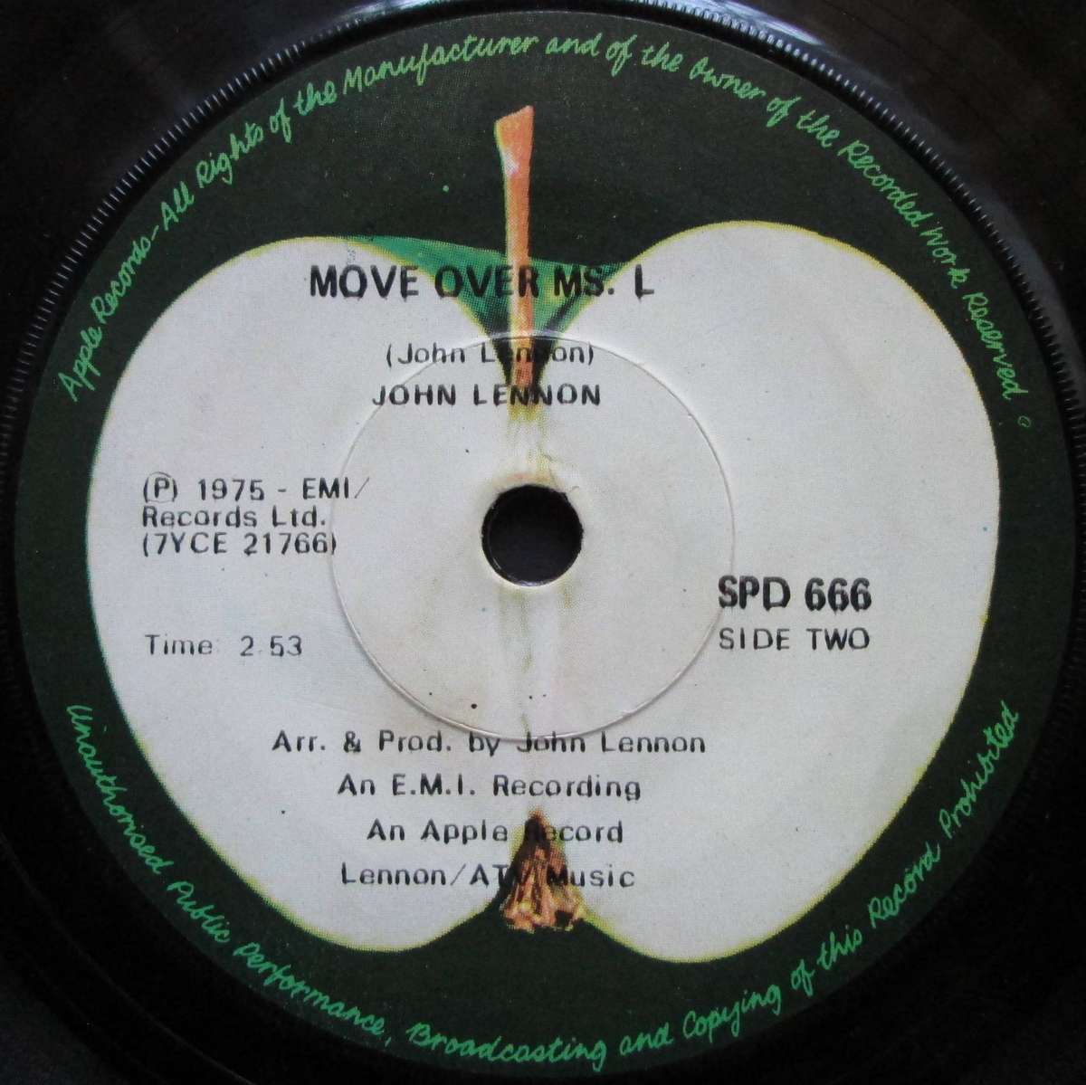 JOHN LENNON - STAND BY ME / MOVE OVER MS. L  (7 SINGLE/VINYL)