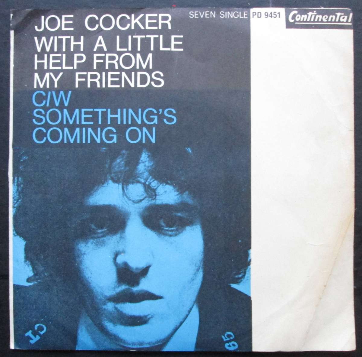 JOE COCKER - WITH A LITTLE HELP FROM MY FRIENDS / SOMETHING'S COMING ON (7 SINGLE/VINYL)