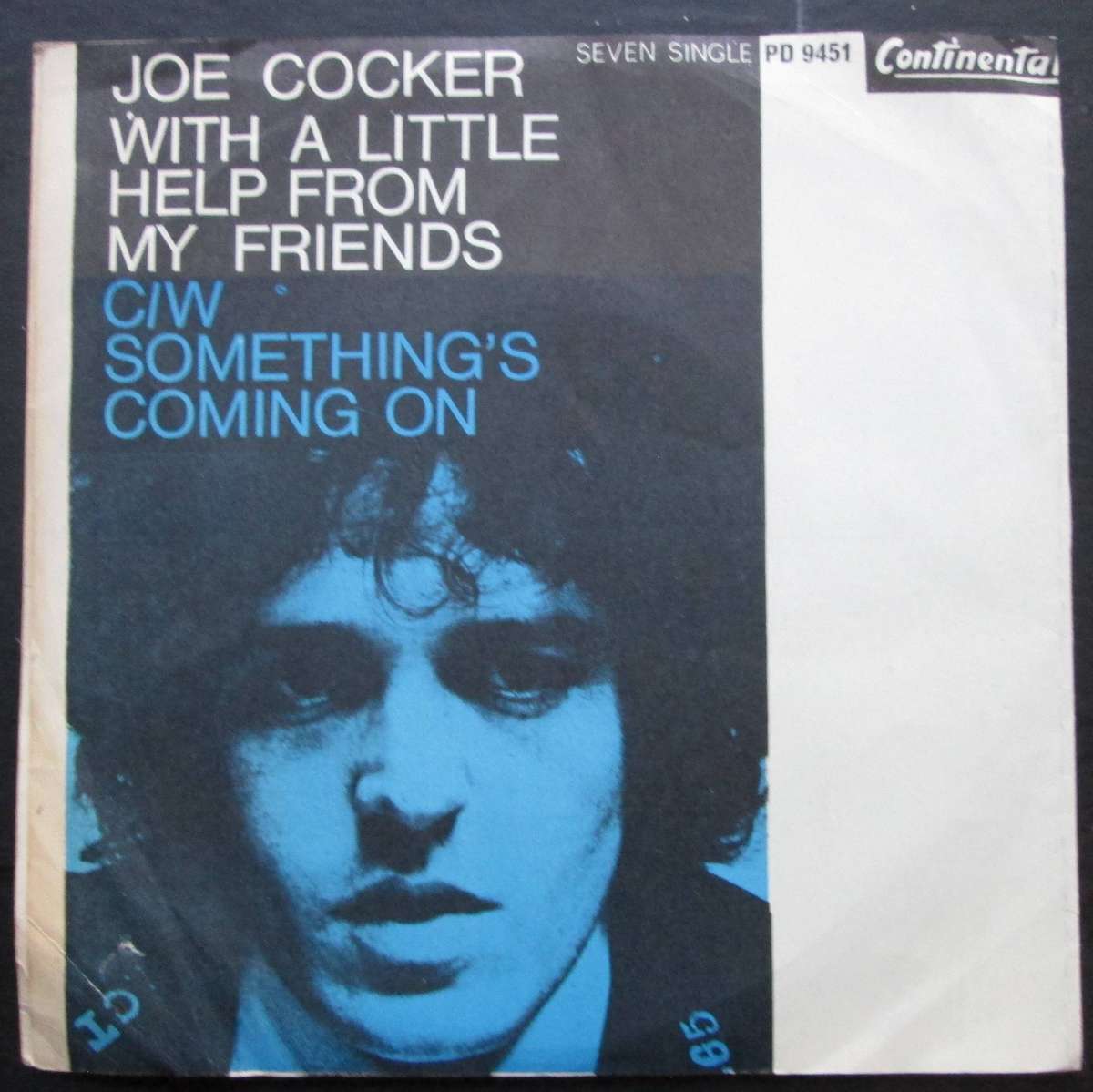 JOE COCKER - WITH A LITTLE HELP FROM MY FRIENDS / SOMETHING'S COMING ON (7 SINGLE/VINYL)