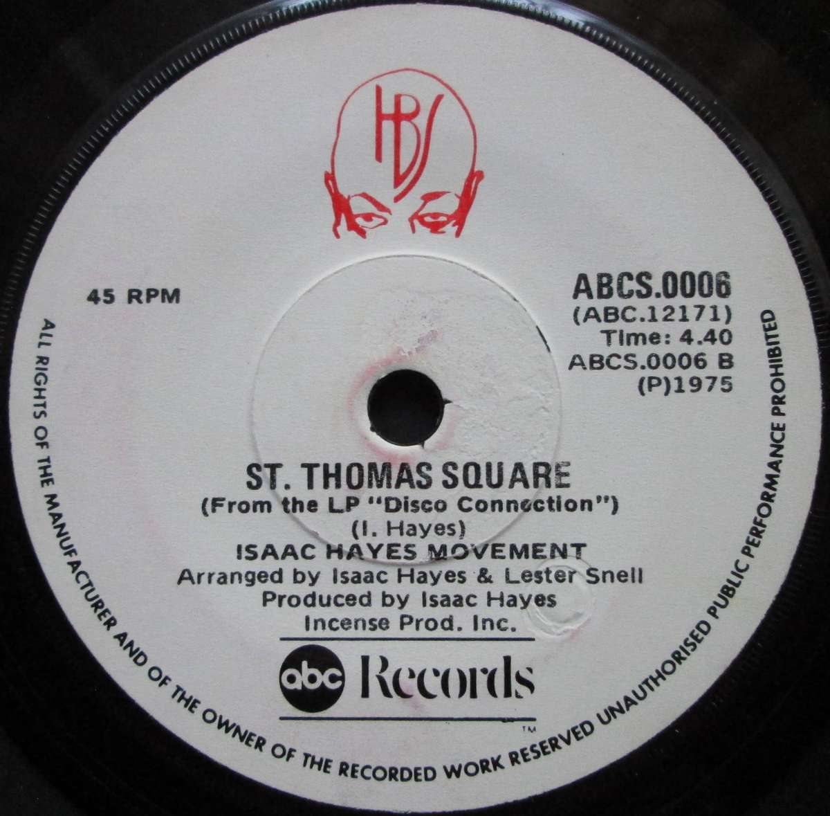 ISAAC HAYES MOVEMENT - DISCO CONNECTION / ST. THOMAS SQUARE (7 SINGLE/VINYL)