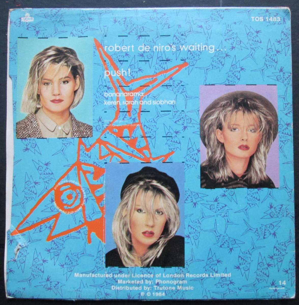 BANANARAMA - ROBERT DE NIROS WAITING / PUSH!  (7 SINGLE/VINYL)