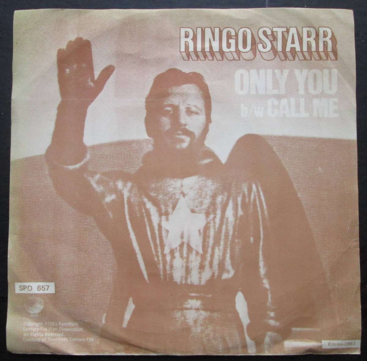 RINGO STARR - ONLY YOU / CALL ME   (7 SINGLE/VINYL)