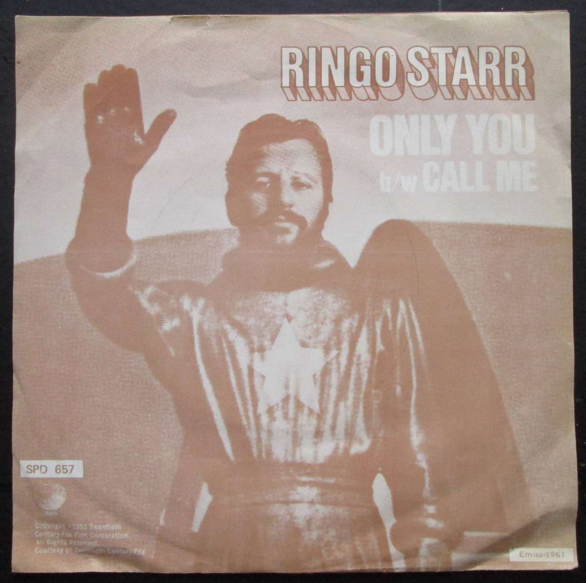 RINGO STARR - ONLY YOU / CALL ME   (7 SINGLE/VINYL)