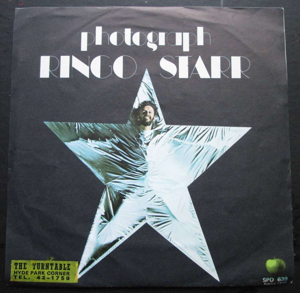 RINGO STARR - PHOTOGRAPH / DOWN AND OUT  (7 SINGLE/VINYL)
