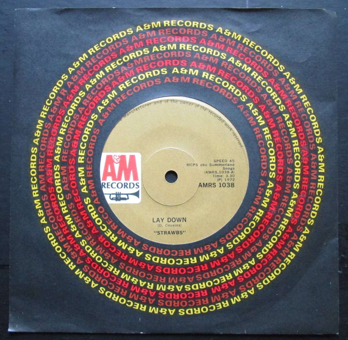 STRAWBS - LAY DOWN / TOMORROW   (7 SINGLE/VINYL)