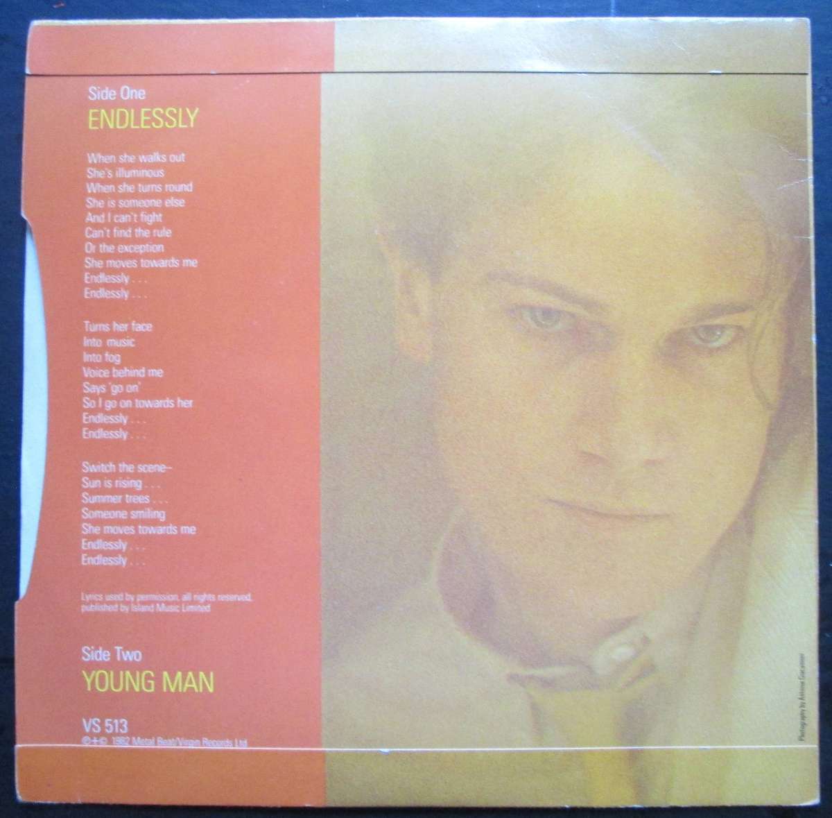 JOHN FOXX - ENDLESSLY / YOUNG MAN (7 SINGLE/VINYL)