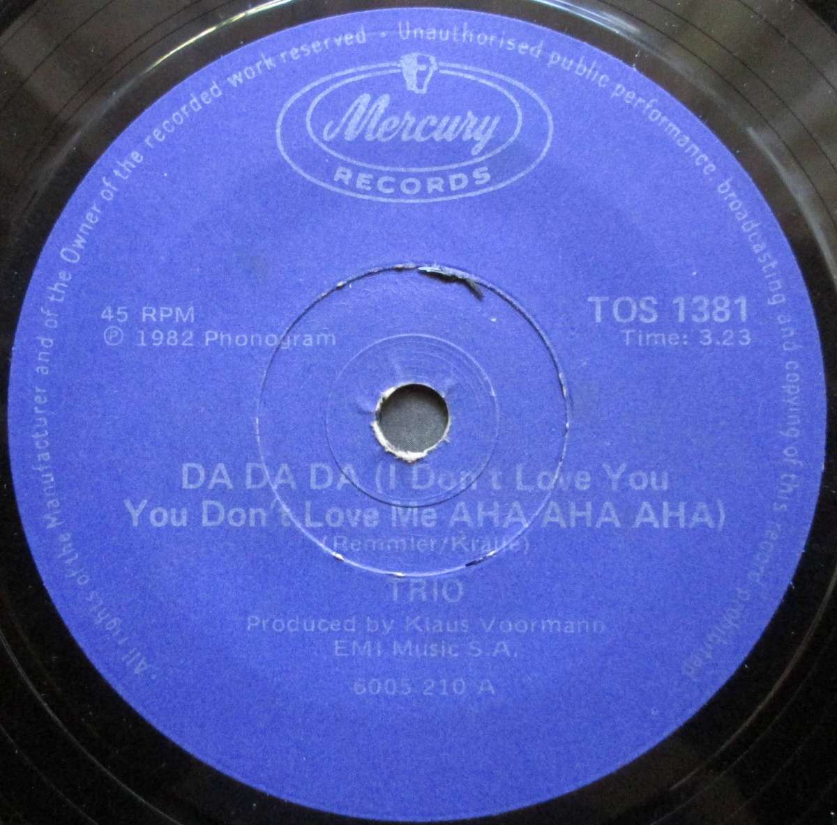 TRIO - DA DA DA / SABINE SABINE SABINE   (7 SINGLE/VINYL)