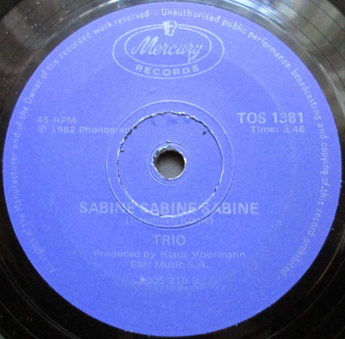 TRIO - DA DA DA / SABINE SABINE SABINE   (7 SINGLE/VINYL)