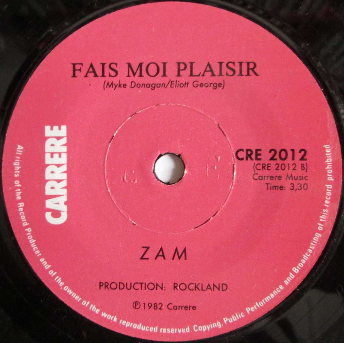 ZAM - DA DA DA / FAIS MOI PLAISIR (7 INCH SINGLE/VINYL)