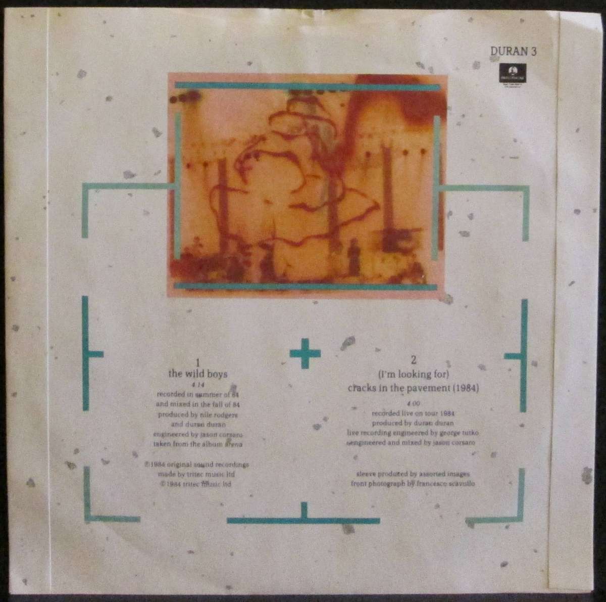 DURAN DURAN - THE WILD BOYS / (IM LOOKING FOR) CRACKS IN THE PAVEMENT (1984)  (7 INCH SINGLE/VINYL)