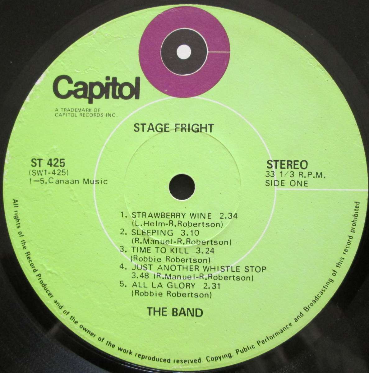 THE BAND  - STAGE FRIGHT (LP/VINYL)