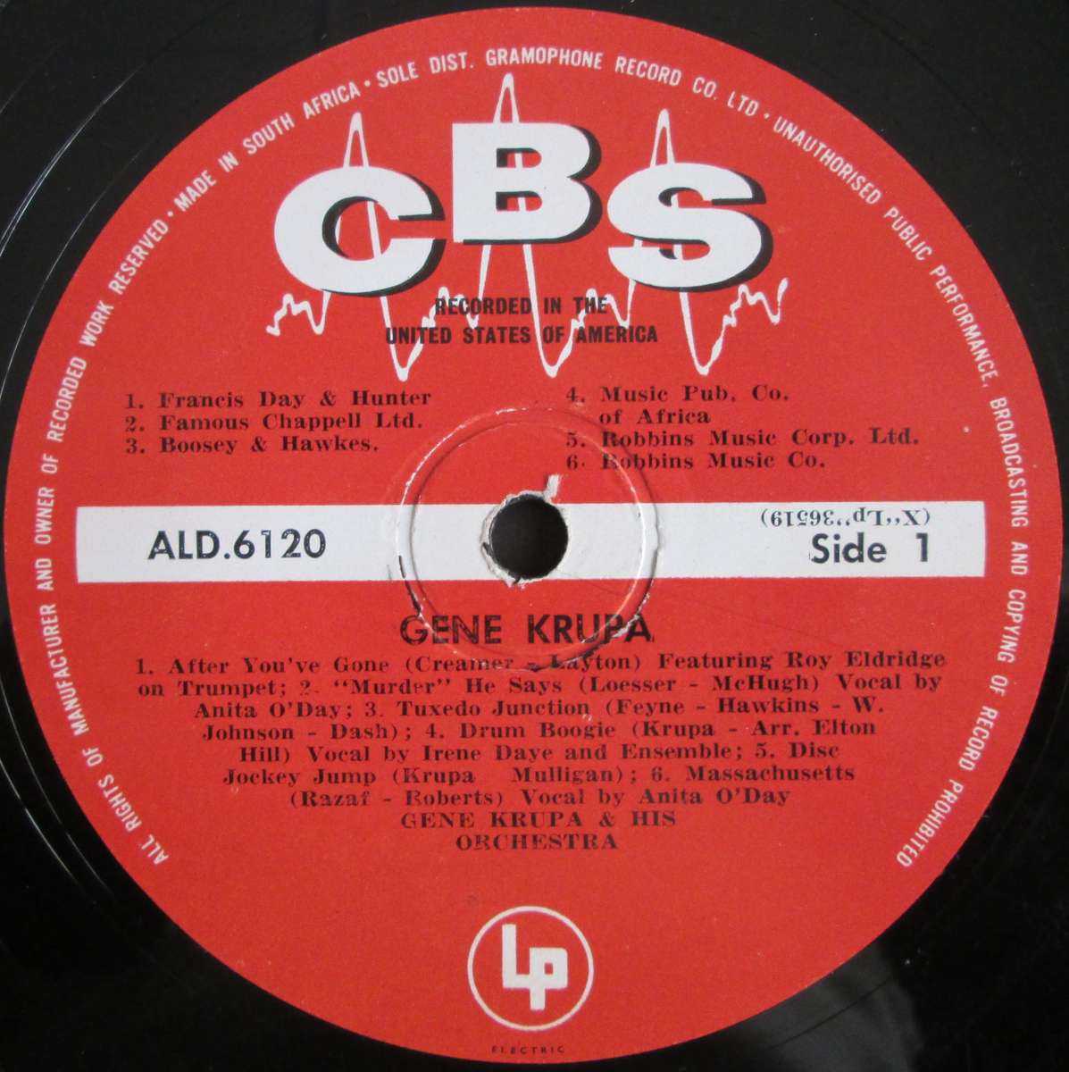 GENE KRUPA - GENE KRUPA (LP/VINYL)