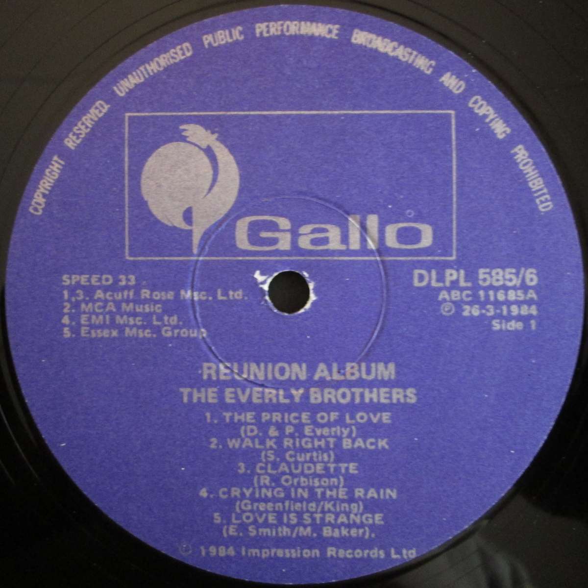THE EVERLY BROTHERS - REUNION CONCERT (2xLP/VINYL)