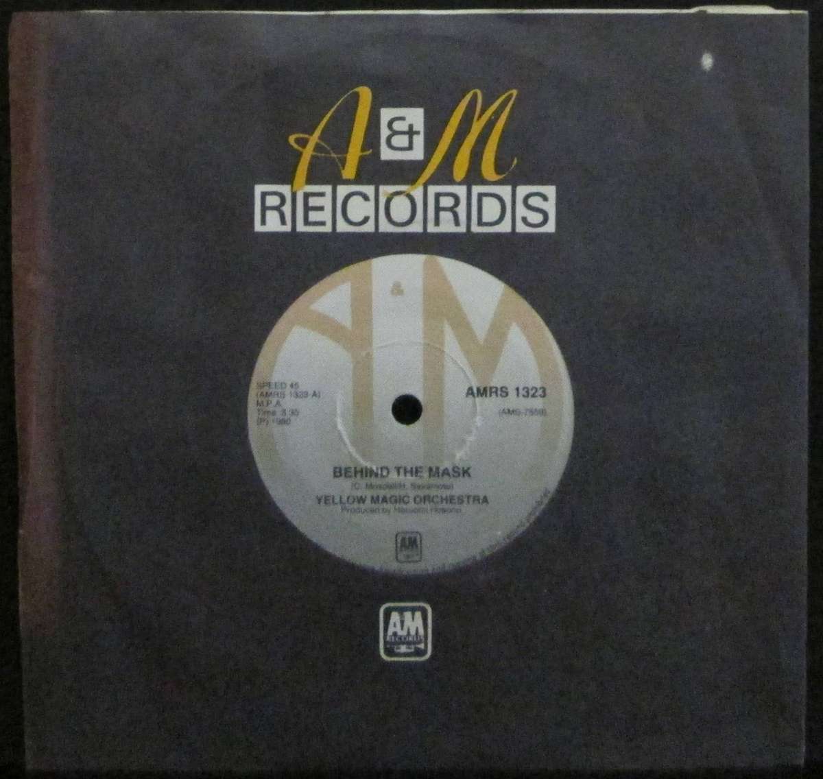 YELLOW MAGIC ORCHESTRA - BEHIND THE MASK / YELLOW MAGIC  (7 INCH SINGLE/VINYL)
