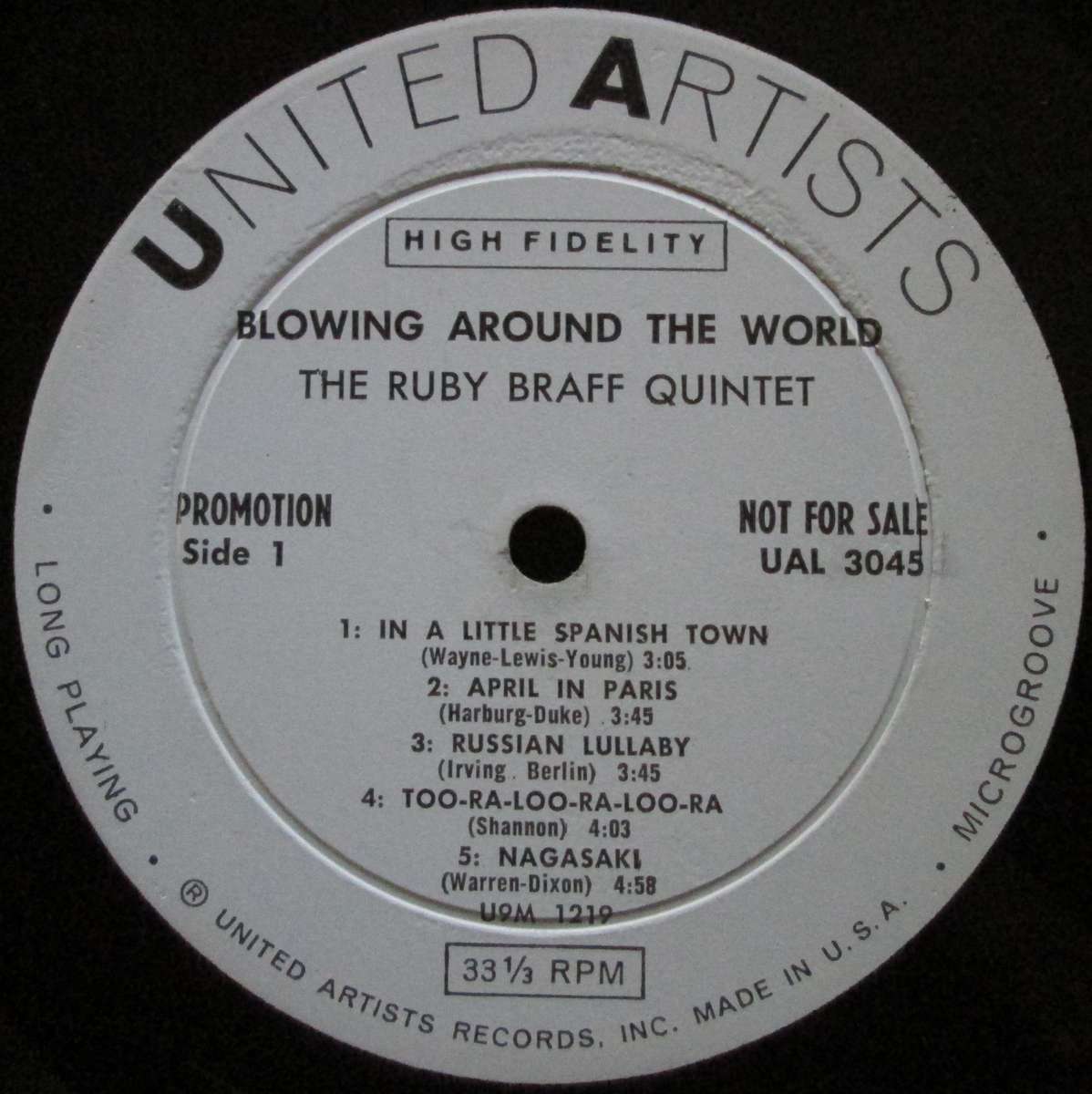 RUBY BRAFF - BLOWING AROUND THE WORLD (LP/VINYL)