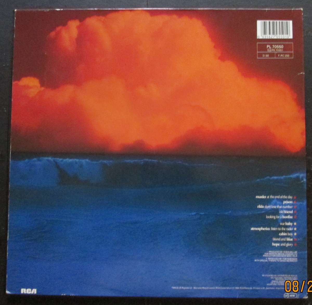 TOM ROBINSON - HOPE AND GLORY  (LP/VINYL)