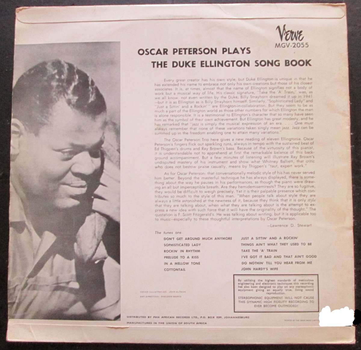 OSCAR PETERSON - OSCAR PETERSON PLAYS THE DUKE ELLINGTON SONG BOOK (LP/VINYL)