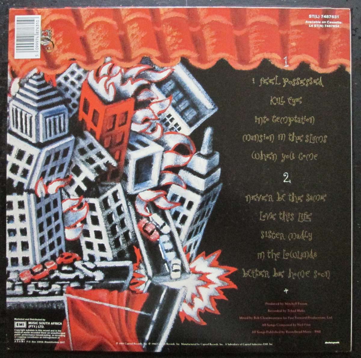 CROWDED HOUSE - TEMPLE OF LOW MEN  (LP/VINYL)