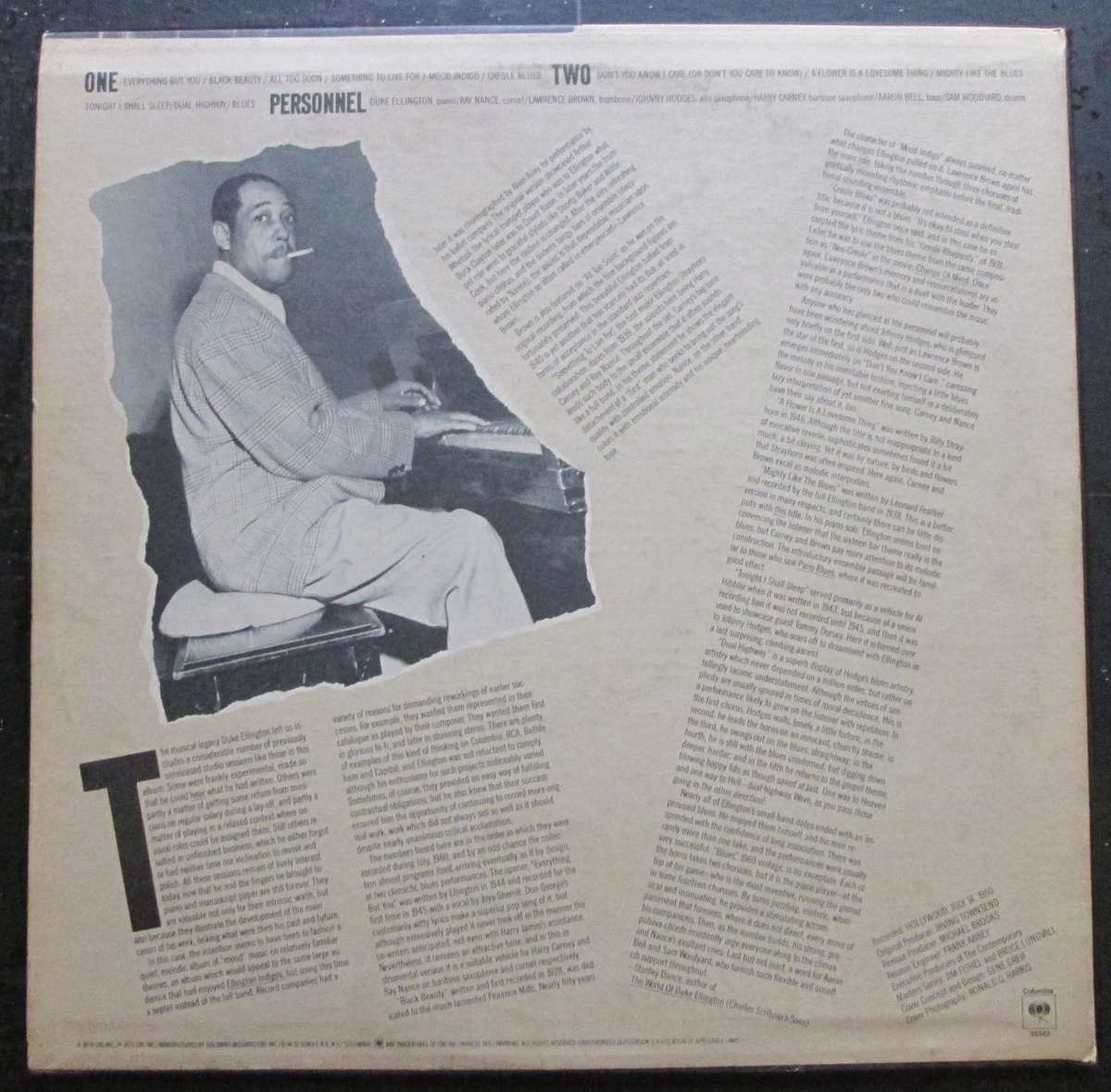 DUKE ELLINGTON - UNKNOWN SESSION   (LP/VINYL)