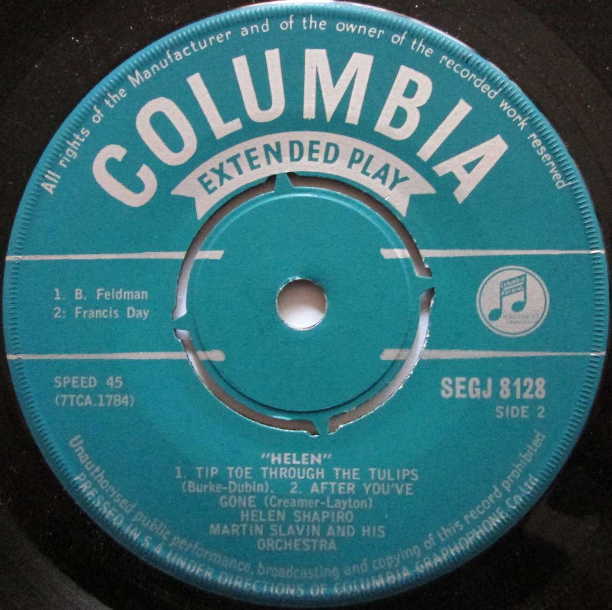 HELEN SHAPIRO - HELEN  (7 SINGLE/VINYL)