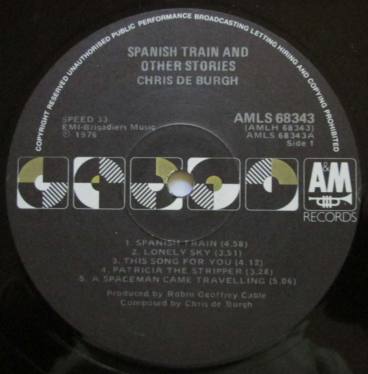 CHRIS DE BURGH - SPANISH TRAIN AND OTHER STORIES  (LP/VINYL)