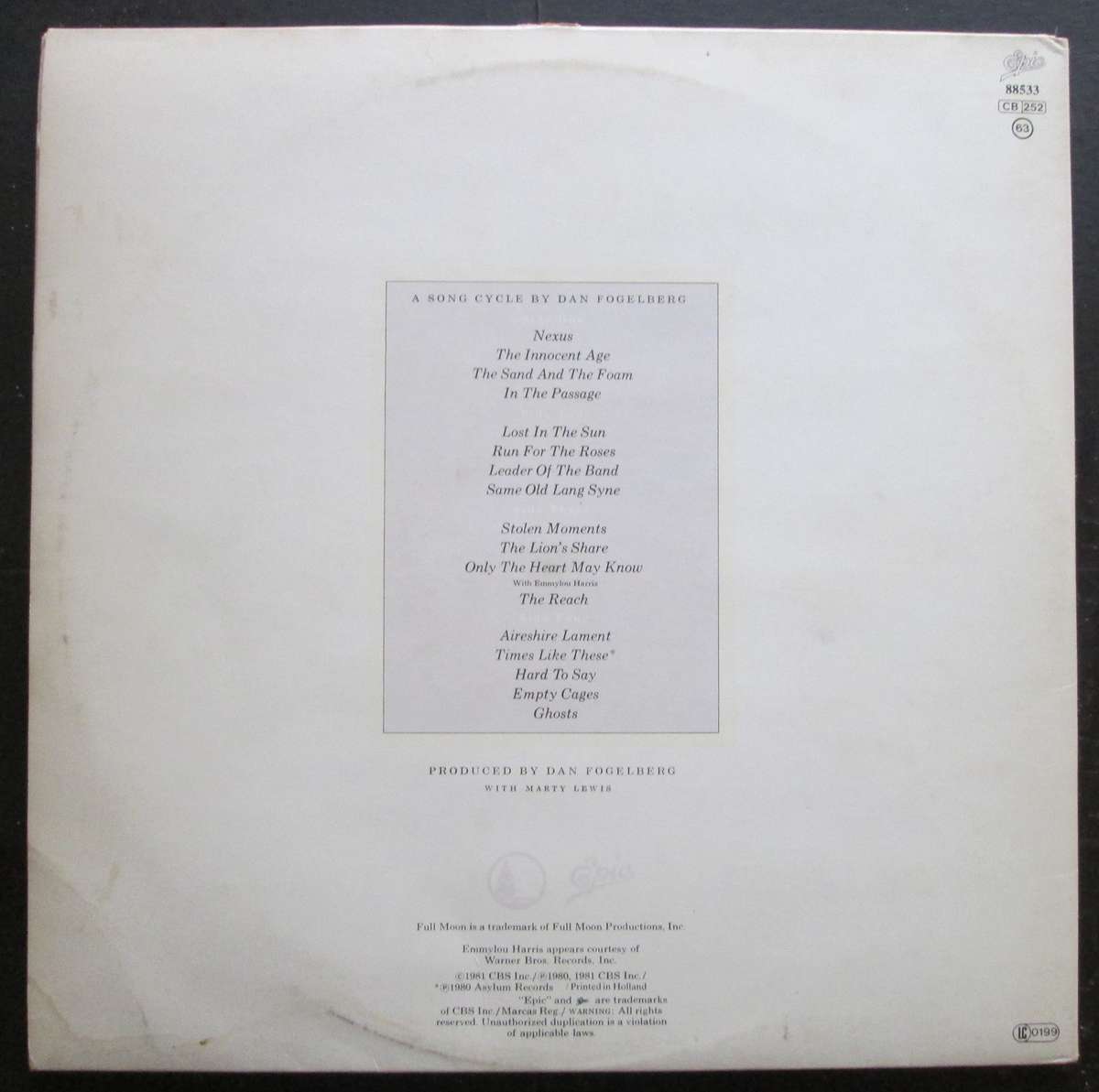 DAN FOGELBERG - THE INNOCENT AGE  (2xLP/VINYL)