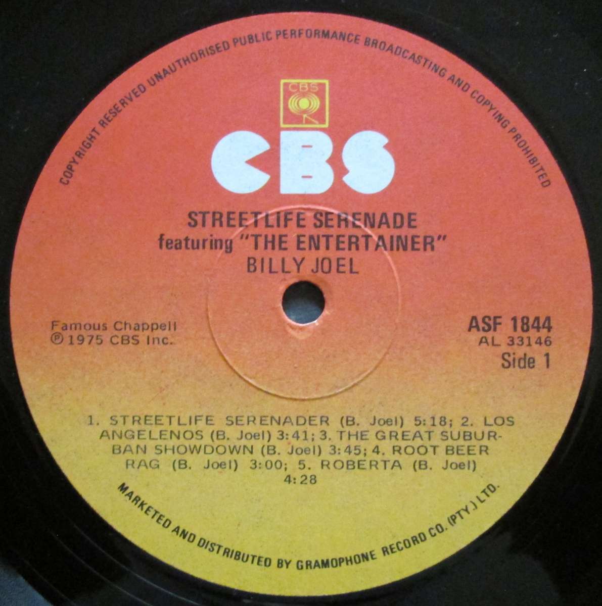BILLY JOEL - STREETLIFE SERENADE   (LP/VINYL)