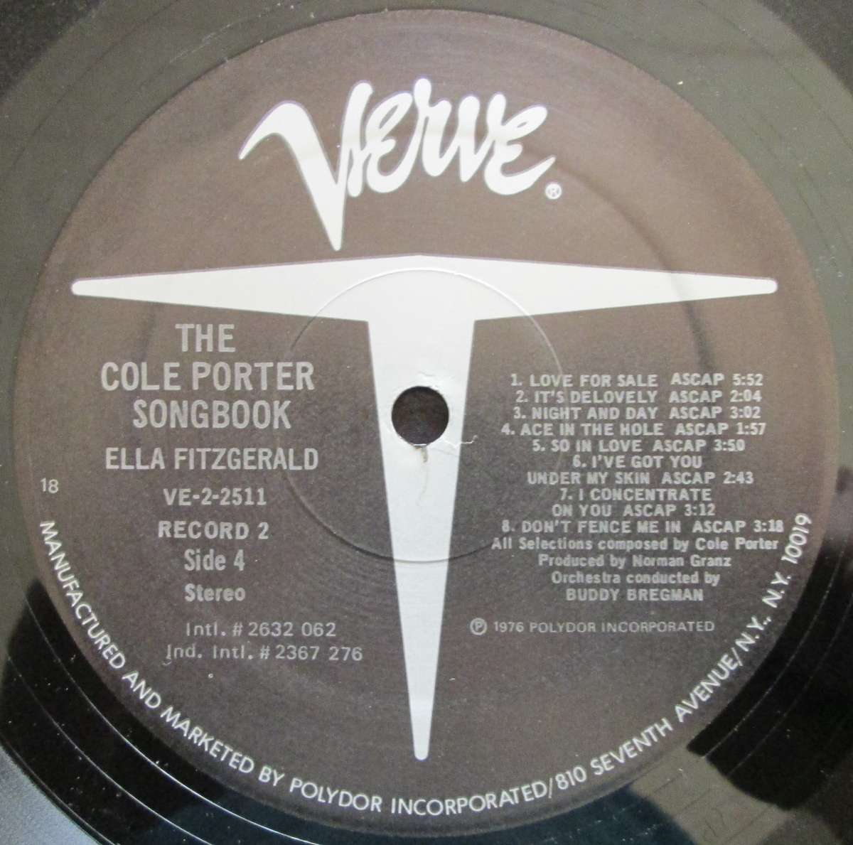 ELLA FITZGERALD - THE COLE PORTER SONG BOOK (2xLP/VINYL)