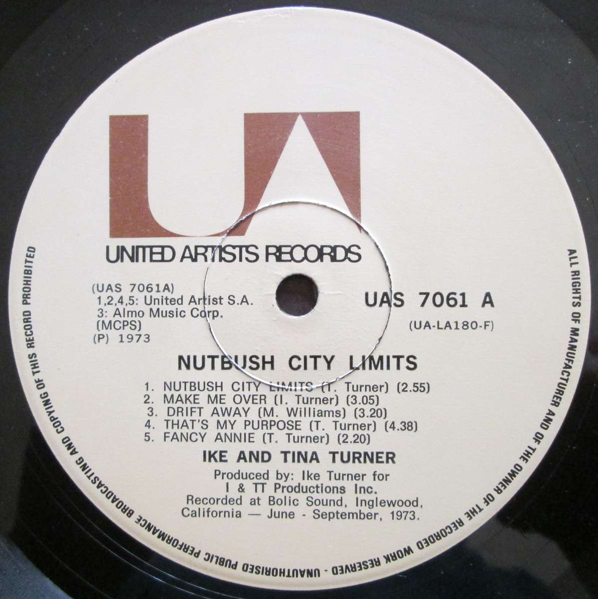 IKE & TINA TURNER - NUTBUSH CITY LIMITS   (LP/VINYL)