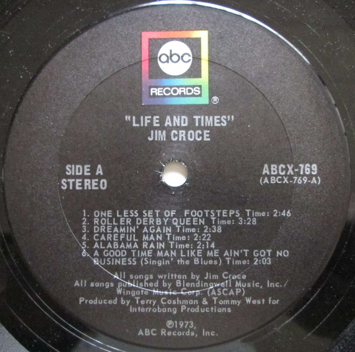 JIM CROCE - LIFE AND TIMES  (LP/VINYL)