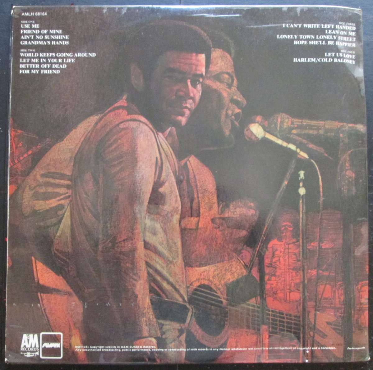 BILL WITHERS - LIVE AT CARNEGIE HALL (2xLP/VINYL)