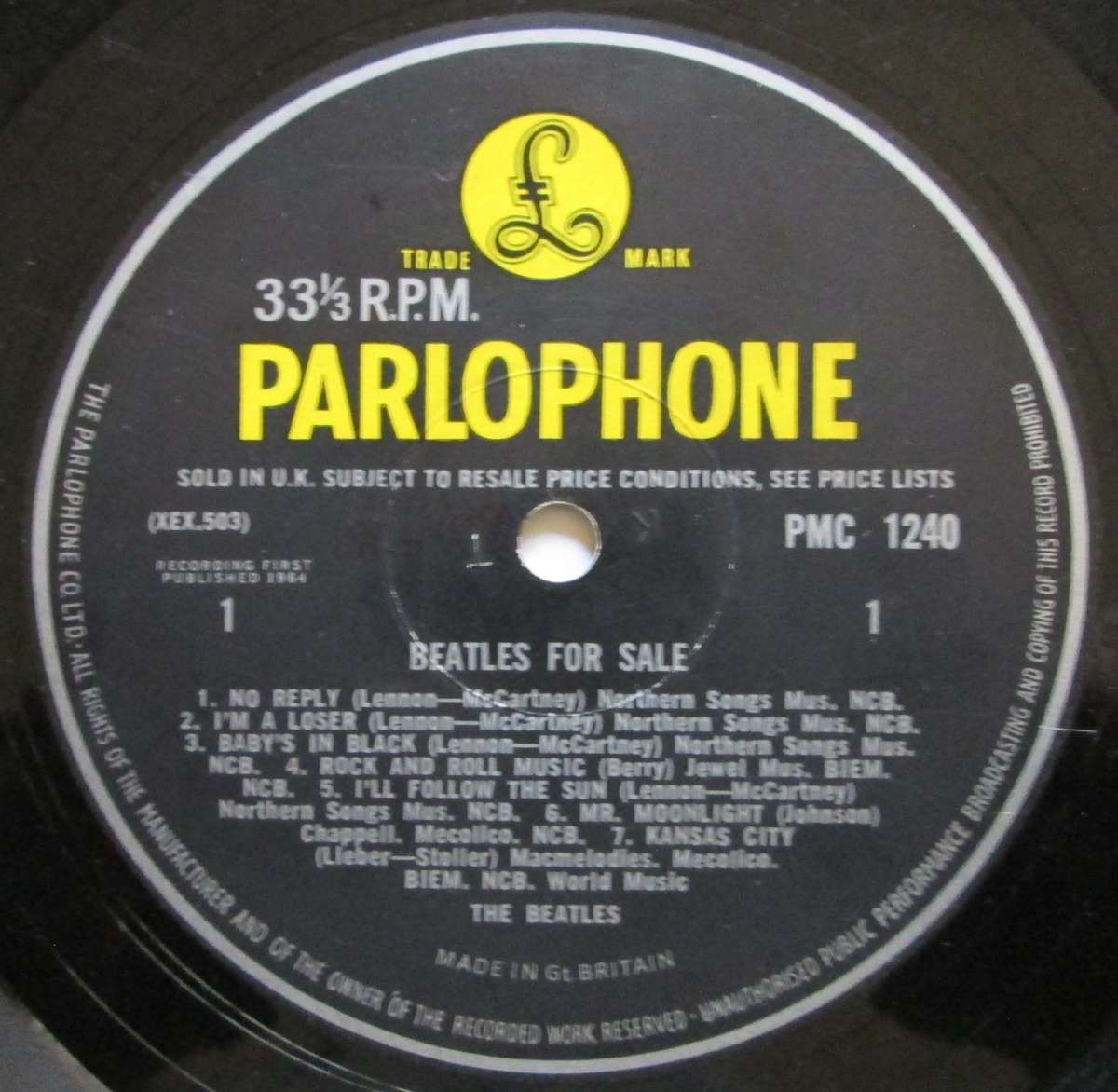 THE BEATLES - BEATLES FOR SALE    (LP/VINYL)