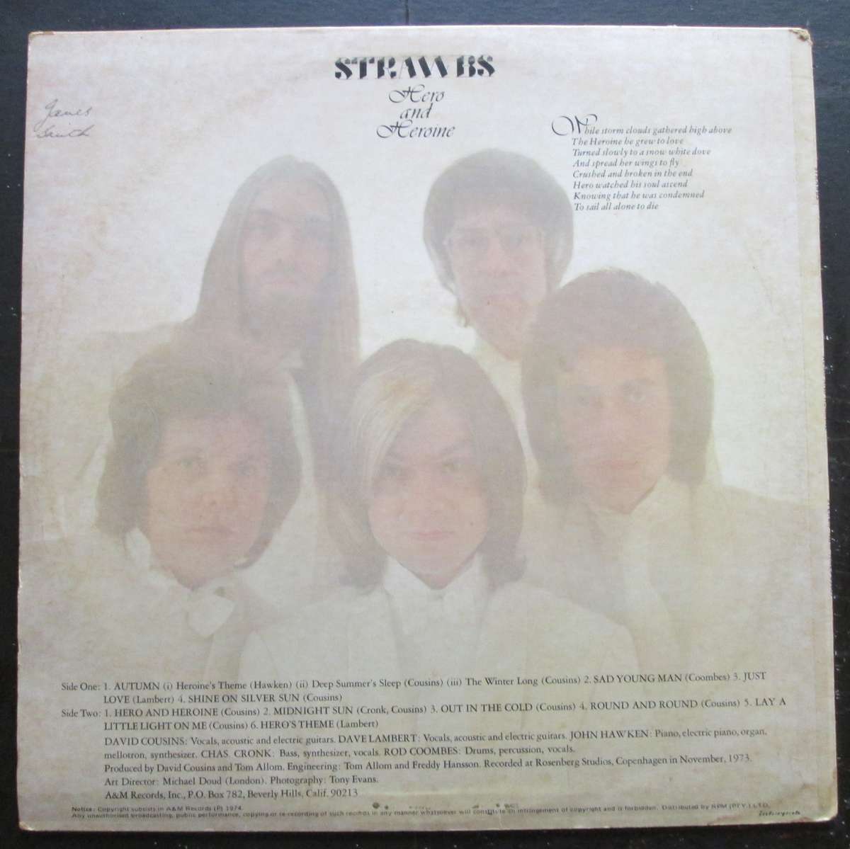 STRAWBS - HERO AND HEROINE  (LP/VINYL)