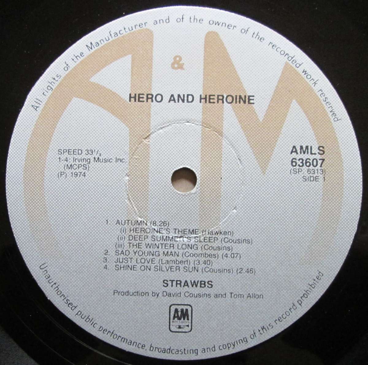 STRAWBS - HERO AND HEROINE  (LP/VINYL)