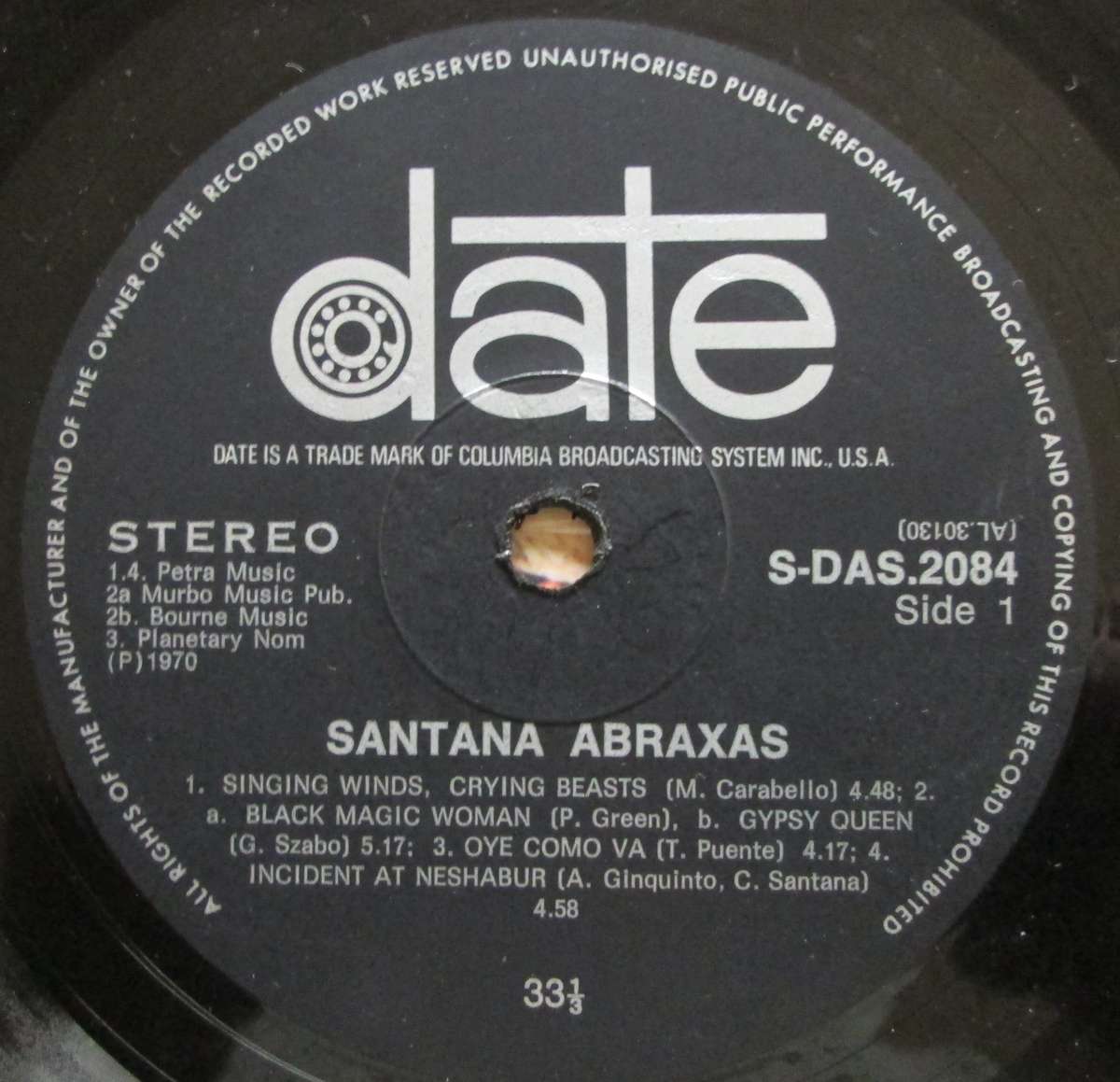 SANTANA - ABRAXAS  (LP/VINYL)