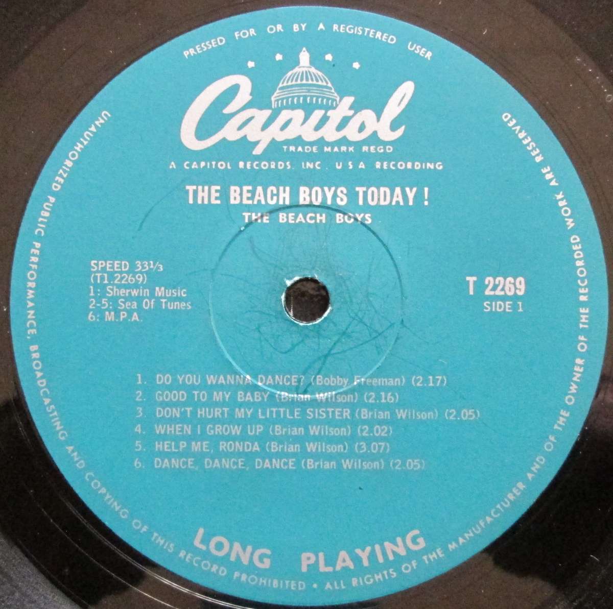 THE BEACH BOYS - THE BEACH BOYS TODAY    (LP/VINYL)