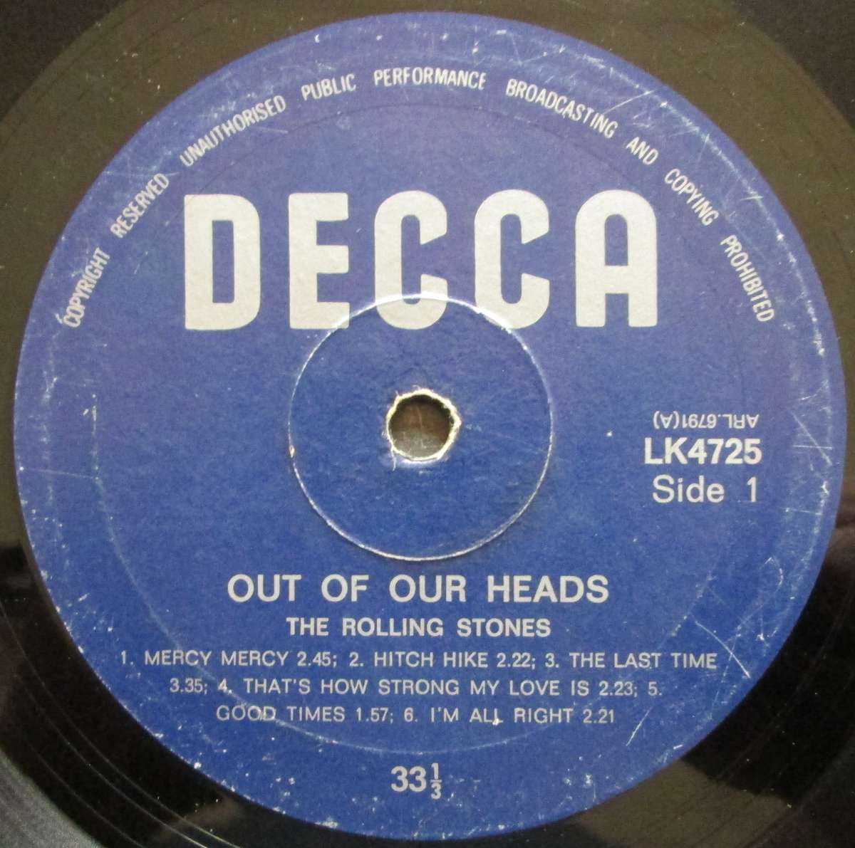 THE ROLLING STONES - OUT OF OUR HEADS    (LP/VINYL)