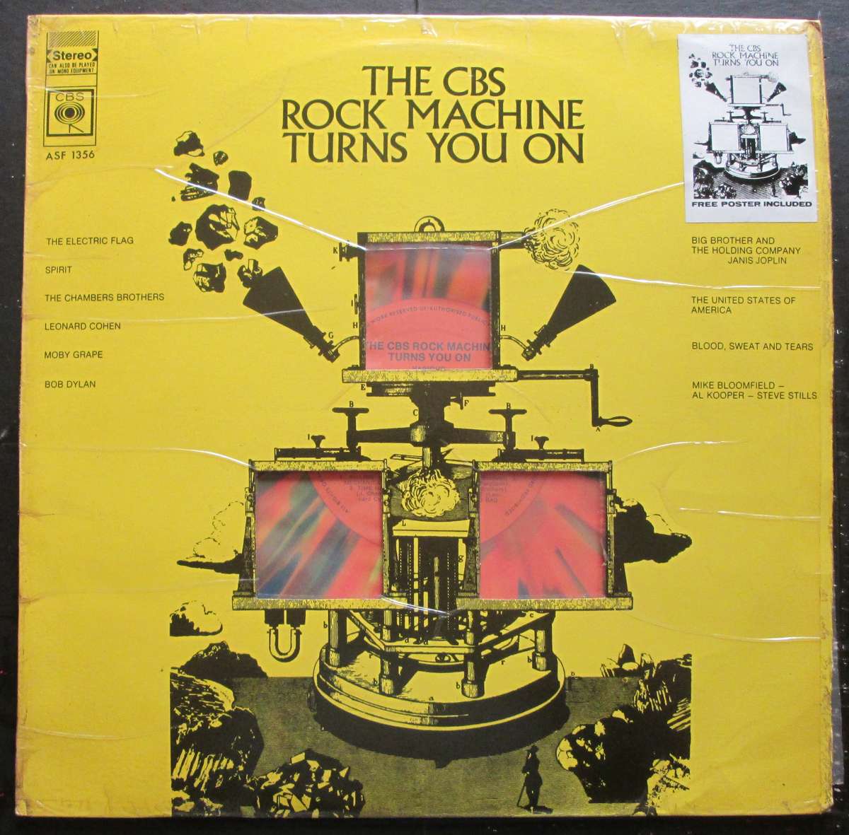 VARIOUS ARTISTS - THE CBS ROCK MACHINE TURNS YOU ON   (LP/VINYL)