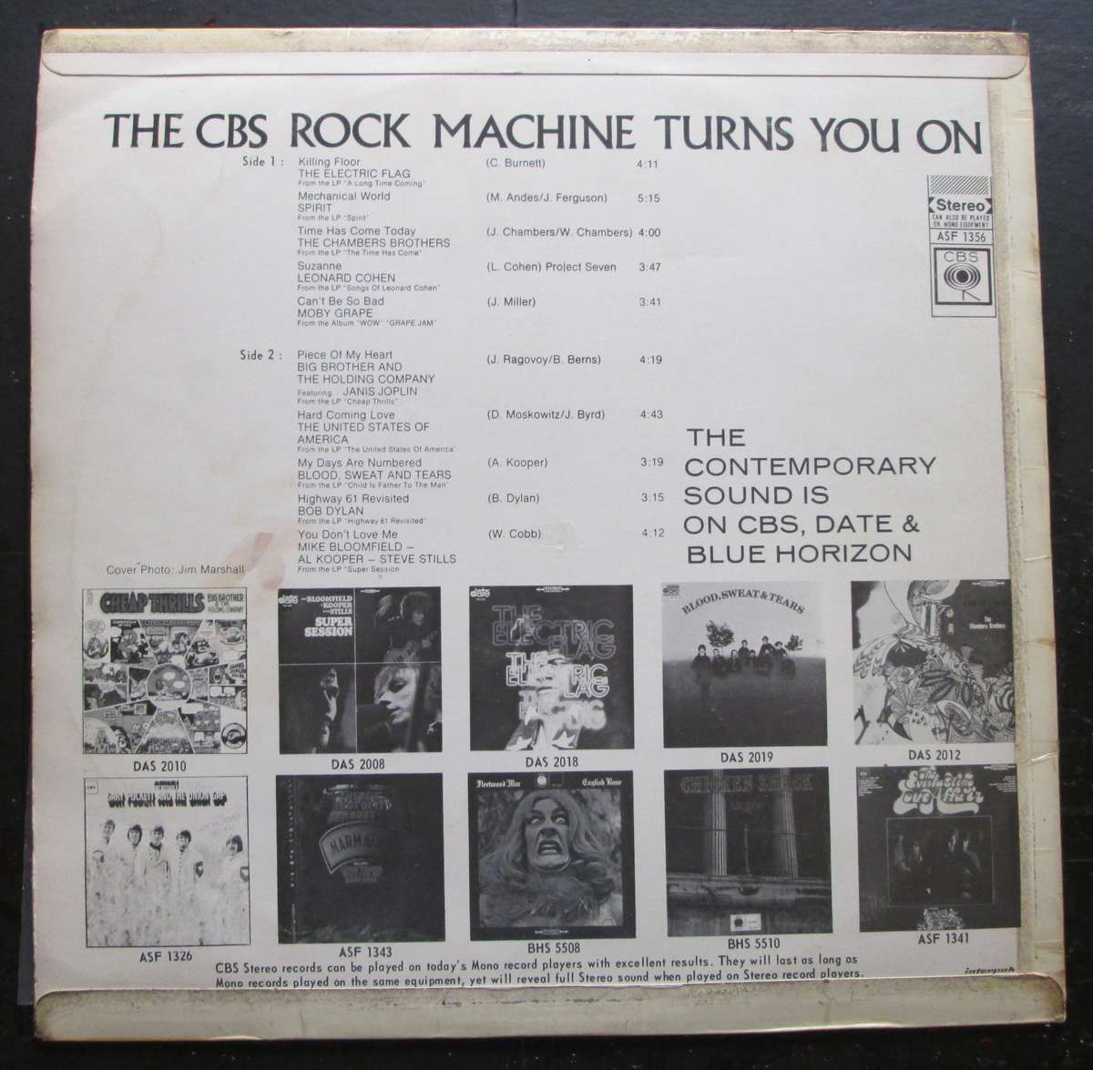 VARIOUS ARTISTS - THE CBS ROCK MACHINE TURNS YOU ON   (LP/VINYL)